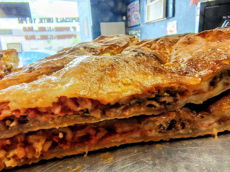 NY Giant Pizza food
