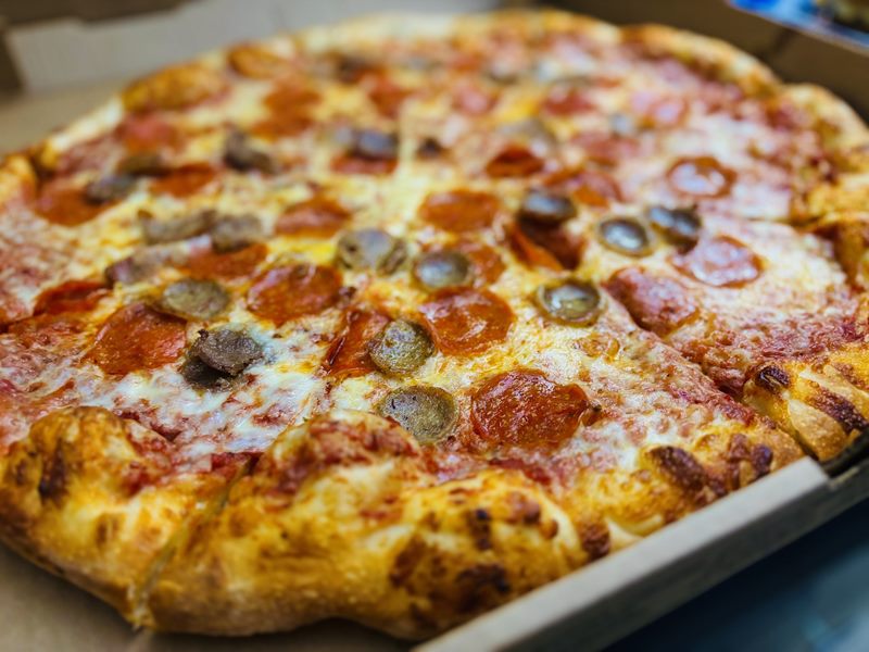 NY Giant Pizza food